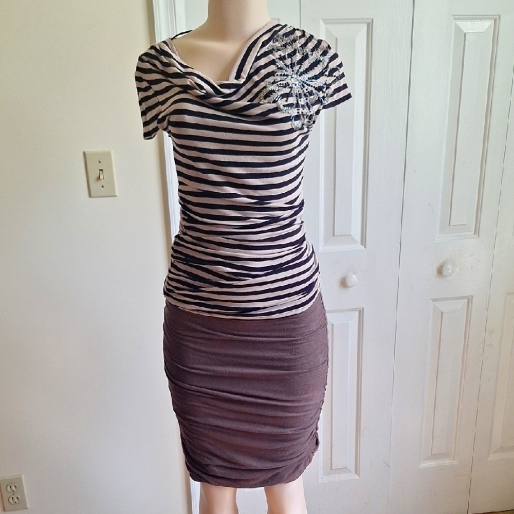 INC Petites Top and Skirt Set Size Small